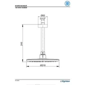 Ar Karia Duş Başlığı Tavandan Tepe Duşu 102145043 - 2