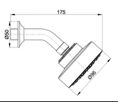 Ar Asya Duş Başlığı Tek Fonksiyonlu 102145044 - 2