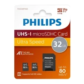 Philips FM32MP45D/00 32GB Class10 UHS-I U1 TF Adaptörlü Micro SDHC Hafıza Kartı (2'Li Paket) - 1