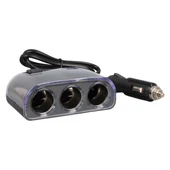 Olesson 1505 12-24V Çift USB Girişli 120W 80cm Kablolu 3'LÜ Araç Çakmak Çoklayıcı thumbnail 2