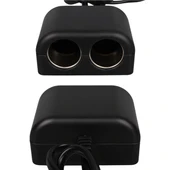 Olesson 1641 12-24V Tek USB Girişli 120W 80cm Kablolu Dijital Voltaj Ekranlı 2'li Araç Çakmak Çoklayıcı thumbnail 4