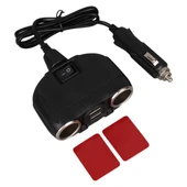 Olesson 1630 12-24V Çift USB Girişli 120W 80cm Kablolu 2'LI Araç Çakmak Çoklayıcı thumbnail 5
