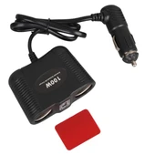 Olesson 1645 12-24V Tek USB Girişli 100W 70cm Kablolu 2'li Araç Çakmak Çoklayıcı thumbnail 5