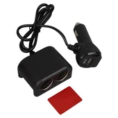 Olesson 1641 12-24V Tek USB Girişli 120W 80cm Kablolu Dijital Voltaj Ekranlı 2'li Araç Çakmak Çoklayıcı thumbnail 5