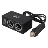 Olesson 1522 12-24V Tek USB Girişli 120W 80cm Kablolu 2'li Araç Çakmak Çoklayıcı thumbnail 3
