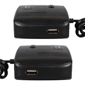 Olesson 1635 12-24V Çift USB Girişli 100W 70 CM Kablolu 3'LÜ Araç Çakmak Çoklayıcı 100x66x40mm - 3