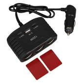 Olesson 2012 12-24V Çift TYPE-C - Tek USB Girişli 120W 80cm Kablolu 3'LÜ Araç Çakmak Çoklayıcı thumbnail 5