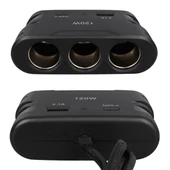 Olesson 2013 12-24V TYPE-C + USB Girişli 120W 80 CM Kablolu 3'lü Araç Çakmak Çoklayıcı thumbnail 4