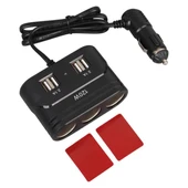 Olesson 1678 12-24V 4 USB Girişli 120W 80cm Kablolu 3'lü Araç Çakmak Çoklayıcı thumbnail 5