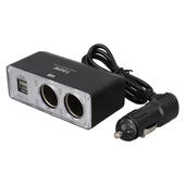Olesson 1647 12-24V Çift USB Girişli 100W 70cm Kablolu 2'li Araç Çakmak Çoklayıcı thumbnail 3