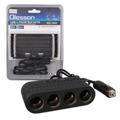 Olesson 1654 12-24V Çift USB - TYPE-C 120W 80cm Kablolu 4'LÜ Araç Çakmak Çoklayıcı thumbnail 1