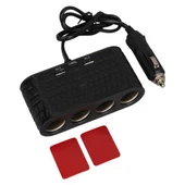 Olesson 1654 12-24V Çift USB - TYPE-C 120W 80cm Kablolu 4'LÜ Araç Çakmak Çoklayıcı thumbnail 5