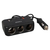 Olesson 1656 12-24V Çift USB + Çift TYPE-C 120W 80cm Kablolu 3'lü Araç Çakmak Çoklayıcı - 2