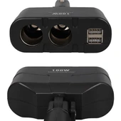 Olesson 1652 12-24V Çift USB Girişli 100W 2'li Araç Çakmak Çoklayıcı thumbnail 4