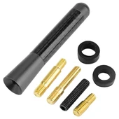 PowerMaster PM-26308 Universal Mavi Karbon Fiber Oto Çubuk Radyo Anteni 12 CM - 1