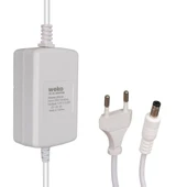 Weko Tottolet Uyumlu 1200 12 Volt 3.2 Amper 5.5 2.5 Uçlu Yerli Üretim Plastik Kasa Beyaz Masaüstü Adaptör Şarj Cihazı Aleti - 1