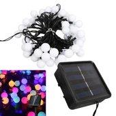 Winnboss EKL-12 7 Metre 50 Top Ledli Renkli 8 Modlu Solar Panelli Dış Mekan Aydınlatma Led 5 Watt - 1