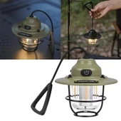 PowerMaster PM-25439 Nostaljik 3 Filament 6 Smd Kamp Çadır Lambası Ampul 1200mAh TYPE-C thumbnail 1