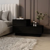 Kayra KMD002 LED Işıklı Komodin – 2 Çekmeceli Modern Tasarım thumbnail 2