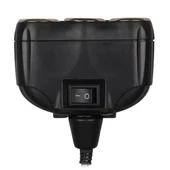 Olesson 1634 12-24V Tek USB Girişli 120W 80cm Kablolu Dijital Voltaj Ekranlı 3'lü Araç Çakmak Çoklayıcı - 3