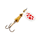 Alabalık Turna Döner Olta Kaşık - Ilba Spark Eco 95AR2 - Gümüş/Kırmızı - No:2 - 1