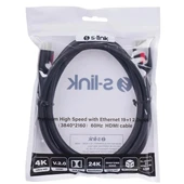 S-Link SL-HDM4K011 19+1  V2.0 4K 60Hz 1.5 Metre Hdmi Kablo - 4