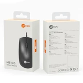 Lenovo Lecoo MS100 USB Kablolu 1000DPI Siyah Optik Mouse - 4