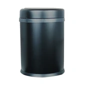 FKN Sallanır Kapaklı Siyah Çöp Kovası 8 Litre - 2