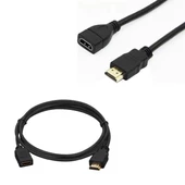 HDMI Kablo Erkek-Dişi 30 Cm Uzatma (Mini HD Recevier İçin) - 1