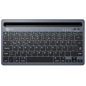 Lenovo Lecoo BK100 Bluetooth V3.0 Çoklu Cihaz Uyumlu Şarj Edilebilir Kablosuz Gri Türkçe Q Klavye - 2