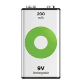 GP Batteries ReCyko 200 mAh 9V Boy Ni-Mh Şarjlı Pil Tekli Paket - 1