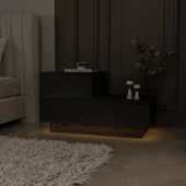 Kayra KMD002 LED Işıklı Komodin – 2 Çekmeceli Modern Tasarım thumbnail 6