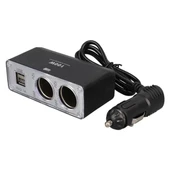 Olesson 1647 12-24V Çift USB Girişli 100W 70cm Kablolu 2'li Araç Çakmak Çoklayıcı - 3