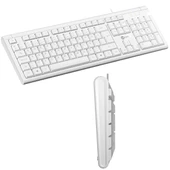 Lenovo Lecoo KB101 USB Kablolu Beyaz TÜRKÇE Q Klavye - 4