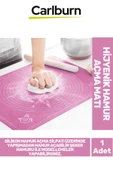Özel Üretim Hijyenik Pratik Ölçekli Gıda Uyumlu Silikon Kaymaz 50x40cm Hamur Açma Matı - 1