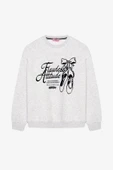 Quzu Baskı Detaylı Kadın Sweatshirt 26KSWT00961 - 6