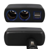 Olesson 1637 12-24V Çift USB Girişli 120W 2'li Araç Çakmak Çoklayıcı thumbnail 4