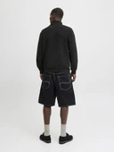 Jack Jones Jcofusıon Scuba Sweat Zıp Hıgh Neck Noos 12282703 thumbnail 4