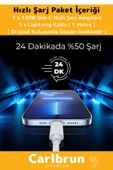 Premium 120W Ultra Hızlı Şarj Seti Adaptör + Type C Kablosu Tüm Telefonlara Uyumlu Şarj Cihazı - 2