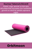 Premium Antibakteriyel Silinebilir Çift Taraflı Kaymaz Silinebilir Yoga Meditasyon Minderi 6,5mm Mat - 3