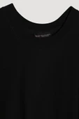 Quzu Bisiklet Yaka Düz Kadın T-shirt 25YTSH00186 - 6