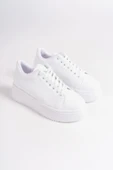 BIANA Bağcıklı Ortopedik Taban Kadın Sneaker Spor Ayakkabı  CBT - Beyaz - 4