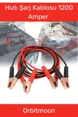 Özel Seri %100 Bakır Kalın Kablo 1200 Amper Güçlü Oto Akü Takviye Hızlı Şarj Kablosu - 1