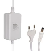 Weko Tottolet 1200 12 Volt - 3.2 Amper 5.5 2.5 Uçlu Yerli Üretim Plastik Kasa Beyaz Masaüstü Adaptör - 1