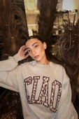 Quzu Nakış Detaylı Kadın Sweatshirt 26KSWT00855 - 4