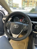 Toyota Corolla 2013-2018 Araca Özgü Dikmeli Direksiyon Kılıfı Nokta Düz Siyah İpli thumbnail 2