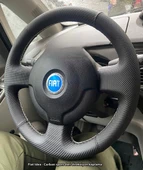 Fiat İdea Araca Özgü Dikmeli Direksiyon NOKTA KARBON KREM İP thumbnail 1