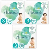 Prima Pampers Harmonie Bebek Bezi Beden:3 (6-10KG) Midi 93 Adet Aylık Ultra Fırsat Pk thumbnail 1