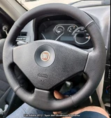 Fiat Palio Albea Araca Özgü Dikmeli Direksiyon Kılıfı NOKTA DÜZ SİYAH İP thumbnail 1