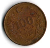 T.C. 100 Lira 1991 (mp2047) - 1